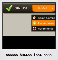 Common Button Font Name