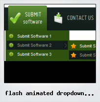 Flash Animated Dropdown Button Emamples