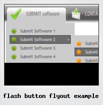 Flash Button Flyout Example