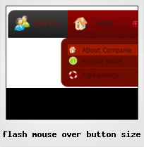 Flash Mouse Over Button Size