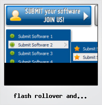 Flash Rollover And Rollout Button Button