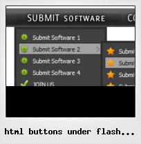 Html Buttons Under Flash Navigation
