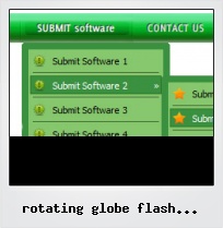 Rotating Globe Flash Navigation Button