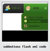 Subbuttons Flash Xml Code
