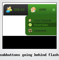 Subbuttons Going Behind Flash